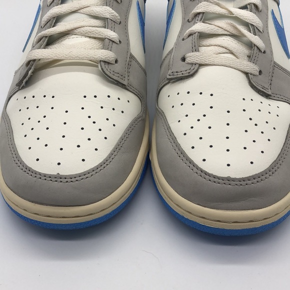 USED Nike Dunk Low Athletic Department Light Grey/Blue/Yellow FN7488-133 No Box - Picture 6 of 9